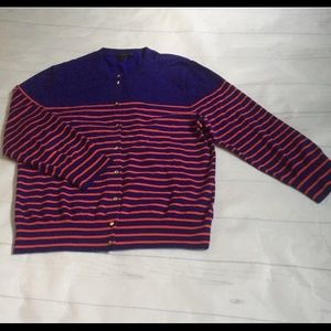J. Crew Sweaters - J Crew Stripe Buttoned Cardigan. Size XL J. Crew Sweaters - J Crew Stripe Buttoned Cardigan. Size XL